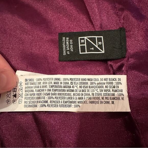 RTR Endless Rose‎ Purple Pink Single Breasted Long Sleeve Blazer Sz S - Picture 9 of 13